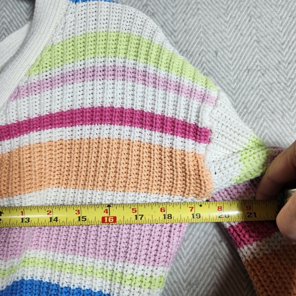 Jessica Simpson XS Striped Multicolor Women's Sweater Cardigan #spring - Picture 6 of 10